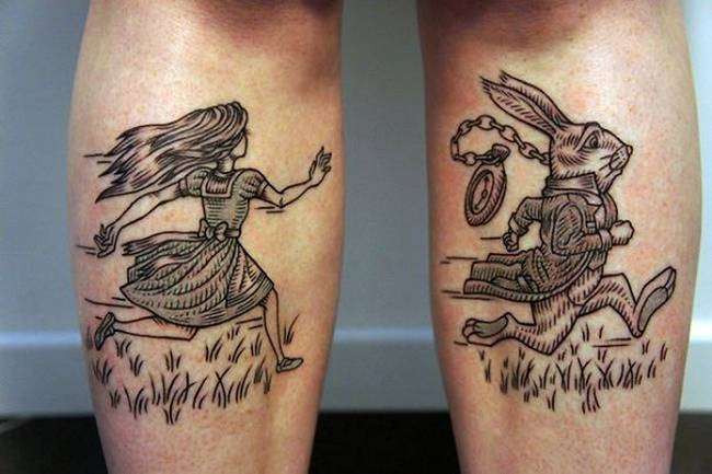 alice no país das maravilhas - tatuagem alice no país das maravilhas – tatuagem